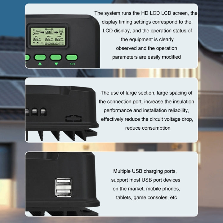 12V-24V 60A WIFI Remote MPPT Home Energy Storage Control System Solar Controller, Model: CM-D60 - Others by PMC TechLife | Online Shopping South Africa | PMC TechLife | Buy Now Pay Later Mobicred