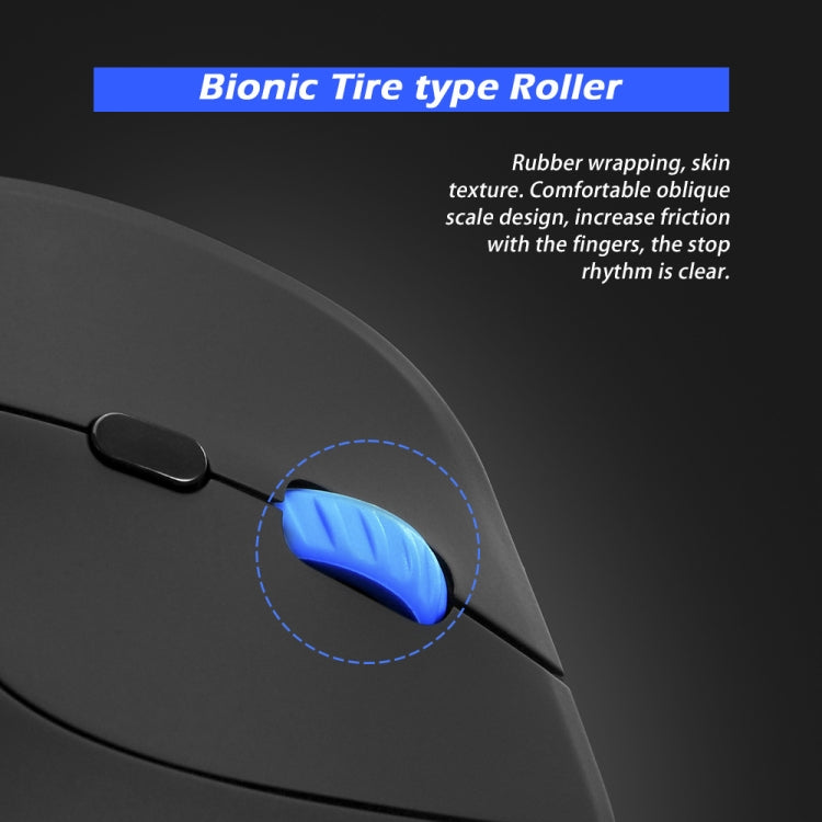 ZELOTES F-35A 6-Buttons Vertical Grip Ergonomic Rechargeable Wireless Mouse(Wireless Version) - free shipping - PMC TechLife - Order now!