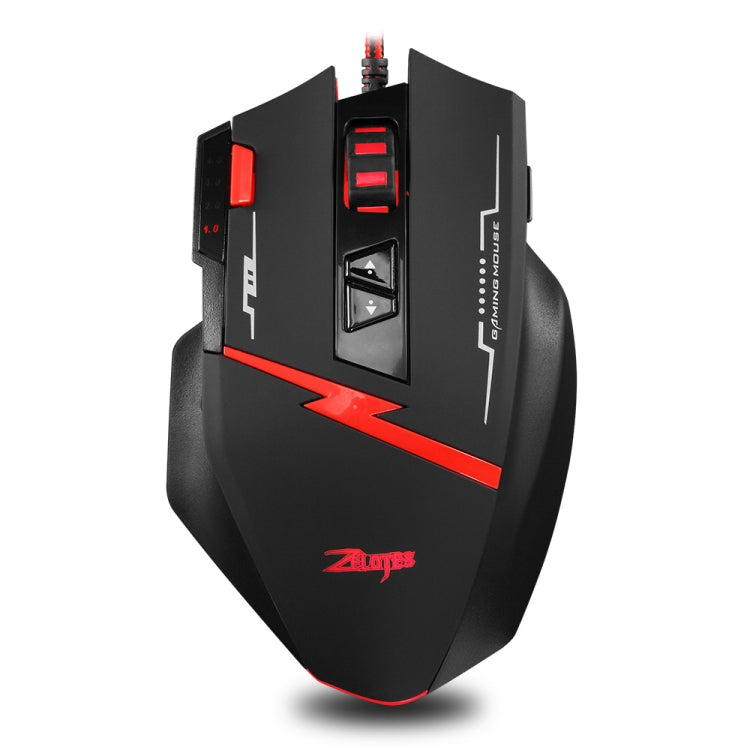 ZELOTES C8 8-buttons Ergonomic Game Programming Custom Wired Mouse(Black) - free shipping - PMC TechLife - Order now!