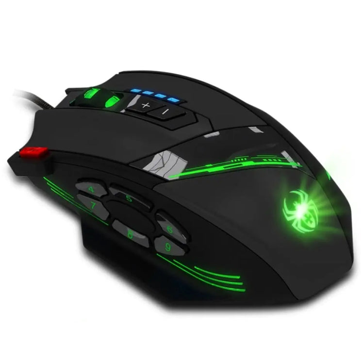 ZELOTES C12 12-buttons Ergonomic Programming Custom Gaming Wired Mouse(Black) - free shipping - PMC TechLife - Order now!
