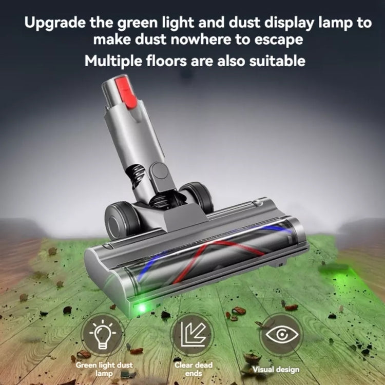 For Dyson V6 Vacuum Cleaner Lightweight Direct Drive Floor Brush Head with Dust Led Lights - For Dyson Accessories by PMC TechLife | Online Shopping South Africa | PMC TechLife | Buy Now Pay Later Mobicred