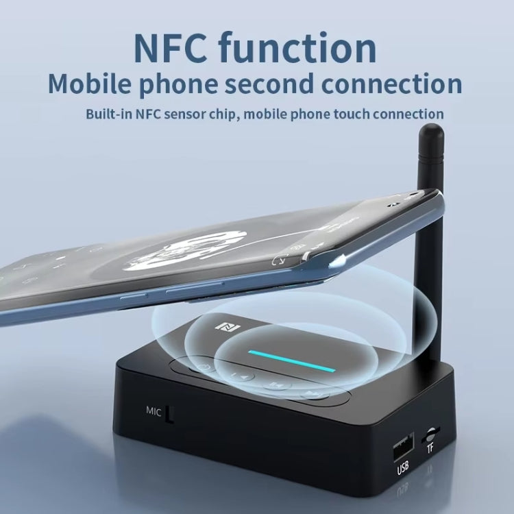 D9 2-in-1 Old-fashioned Audio Car Bluetooth Receiver Transmitter NFC Music Bluetooth Adapter - free shipping - PMC Jewellery - Order now!