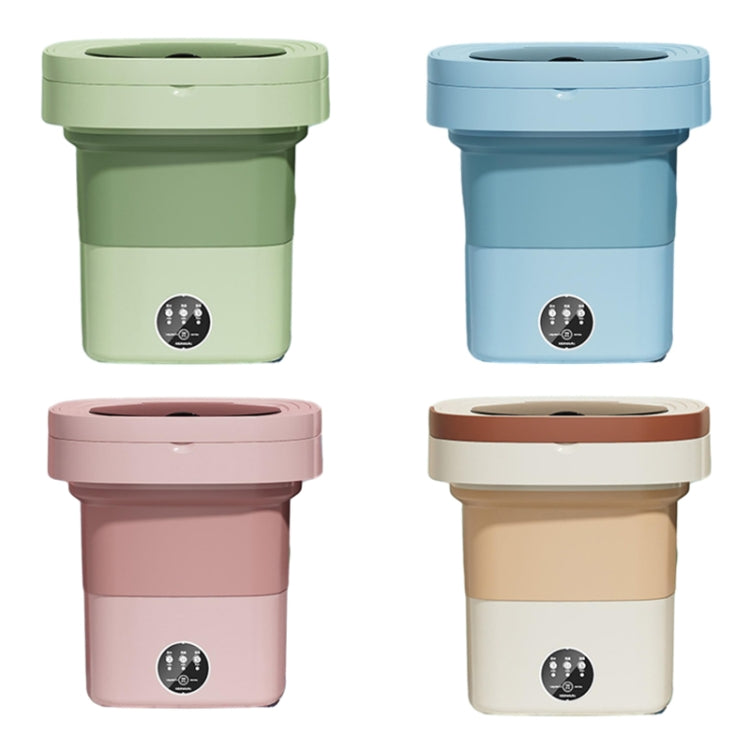 Fully Automatic Mini Foldable Washing Machine With Dehydration Function, Size: EU Plug(Pink) - free shipping - PMC TechLife - Order now!