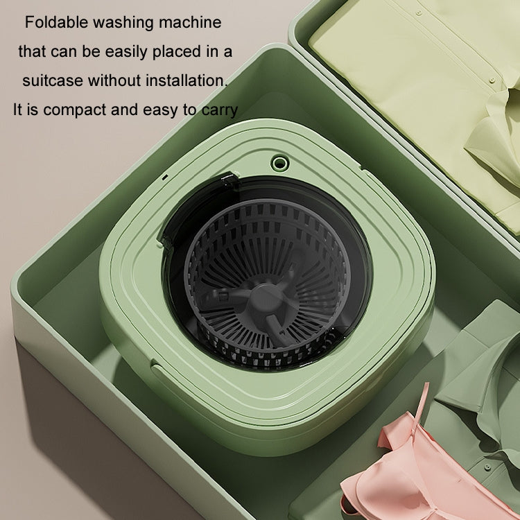 Fully Automatic Mini Foldable Washing Machine With Dehydration Function, Size: AU Plug(Green) - free shipping - PMC TechLife - Order now!