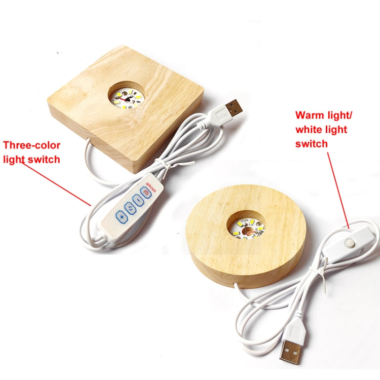 LED Light Solid Wood Luminous Base for Resin Art Acrylic Glass Lights Oval  15cm(Warm Light) - free shipping - PMc TechLife - Order now!