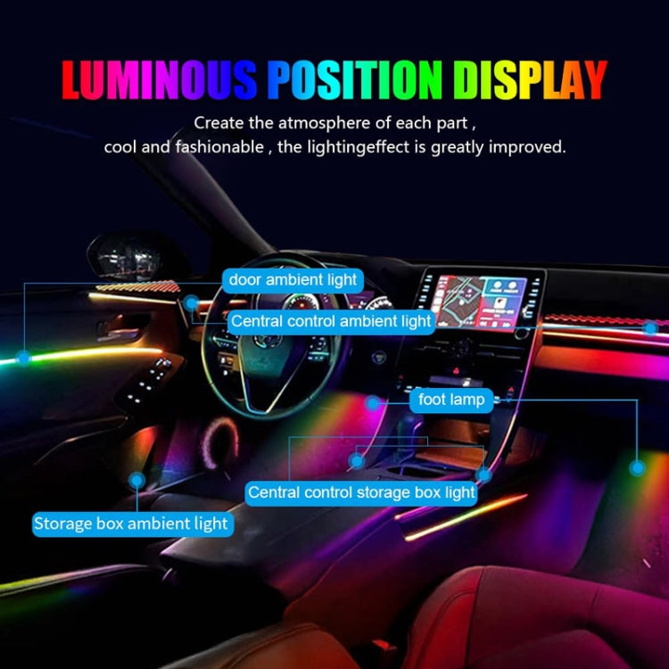 22 in 1 Car Hidden Acrylic LED Colorful Decorative Atmosphere Light Strip - Atmosphere lights by PMC Jewellery | Online Shopping South Africa | PMC Jewellery | Buy Now Pay Later Mobicred