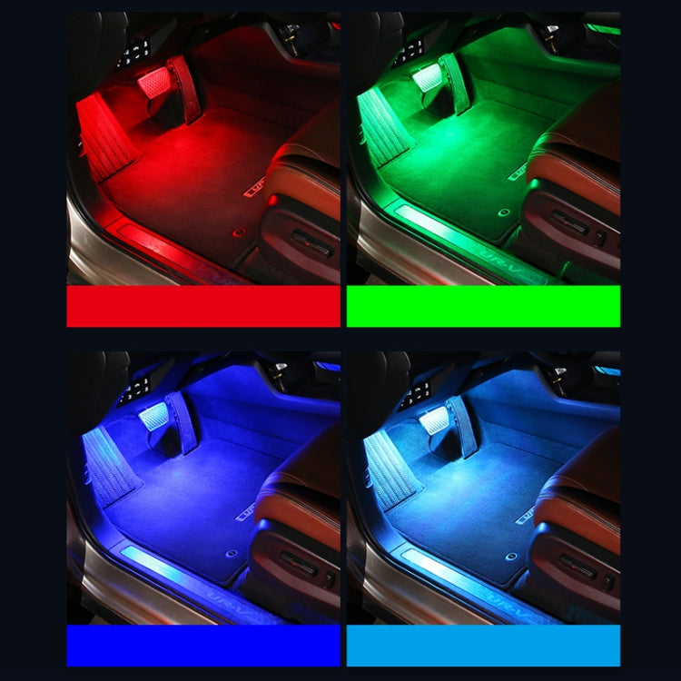 Eight-Color LED Voice Control Car Music Rhythm Atmosphere Light, Specification: 5V USB With Switch APP - Atmosphere lights by PMC TechLife | Online Shopping South Africa | PMC TechLife | Buy Now Pay Later Mobicred