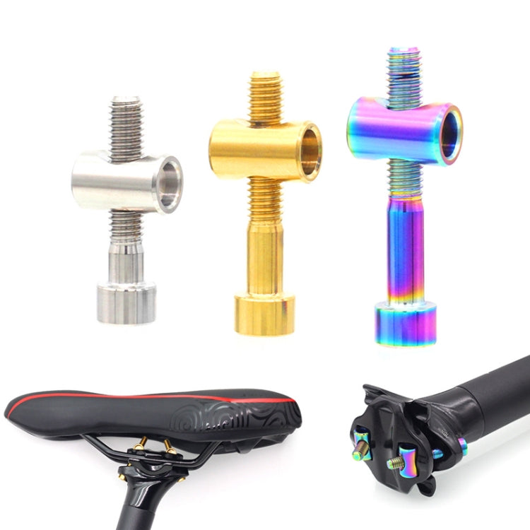 Bicycle Titanium Alloy Seat Post Locking Screws, Color: M6x40 Titanium - Bicycle Saddle by PMC TechLife | Online Shopping South Africa | PMC TechLife | Buy Now Pay Later Mobicred