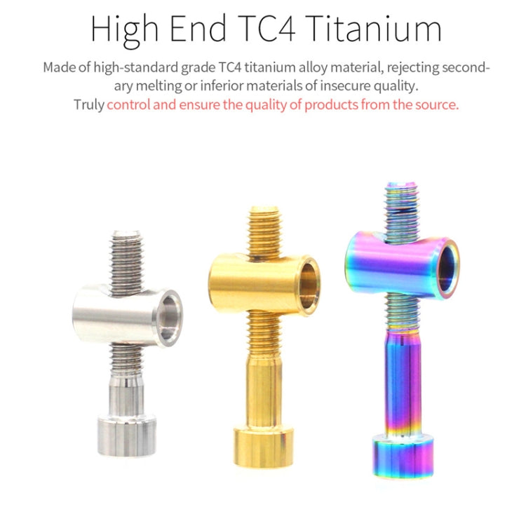 Bicycle Titanium Alloy Seat Post Locking Screws, Color: M6x40 Colorful - Bicycle Saddle by PMC TechLife | Online Shopping South Africa | PMC TechLife | Buy Now Pay Later Mobicred