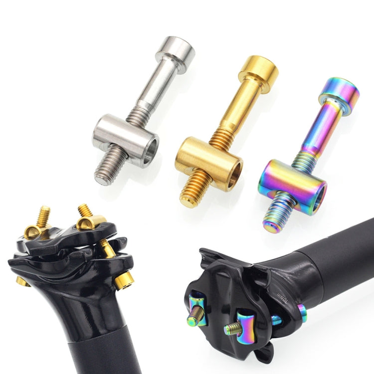 Bicycle Titanium Alloy Seat Post Locking Screws, Color: M6x40 Colorful - Bicycle Saddle by PMC TechLife | Online Shopping South Africa | PMC TechLife | Buy Now Pay Later Mobicred