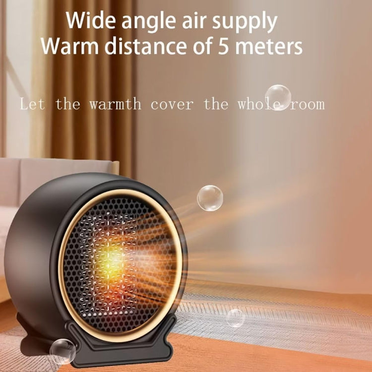 1800W Desktop High-power Two-speed Heater Household Fast Heating Heater, Spec: UK Plug(Black) - Electric Heaters by PMC TechLife | Online Shopping South Africa | PMC TechLife | Buy Now Pay Later Mobicred