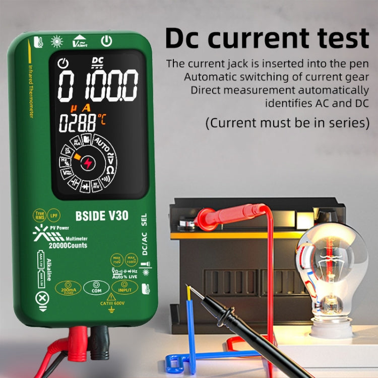 BSIDE V30 Intelligent Colorful Screen PV Multimeter Infrared Thermometer - free shipping - PMC TechLife - Order now!