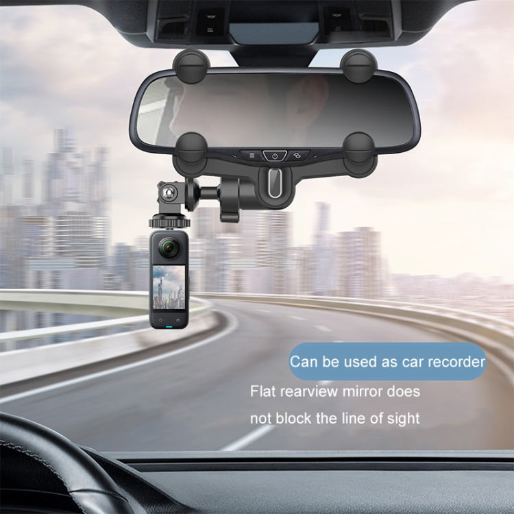 Vehicle Rearview Mirror Bracket Panoramic Sports Camera Car Mount Base Accessory - Universal Car Holders by PMC TechLife | Online Shopping South Africa | PMC TechLife | Buy Now Pay Later Mobicred