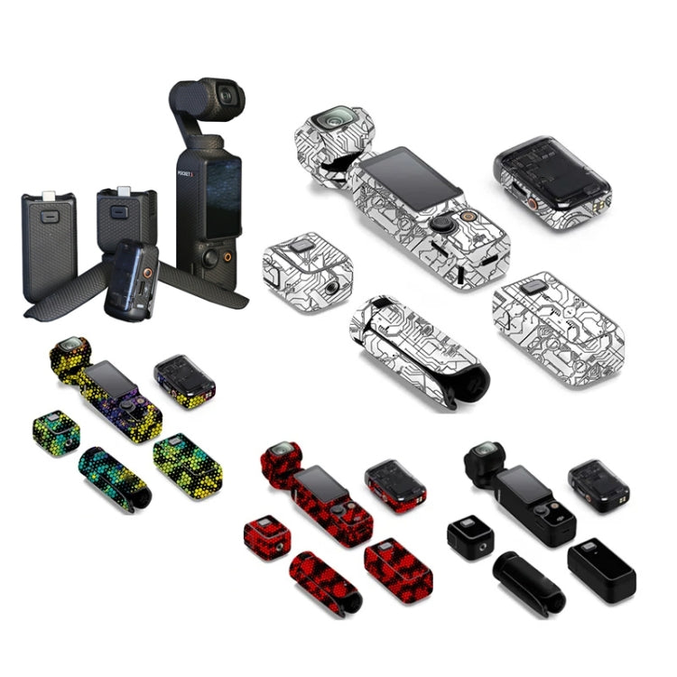 For DJI Pocket 3 Camera Stickers Anti-scratch Non-adhesive Protective Film(Matte Black) - free shipping - PMC TechLife - Order now!