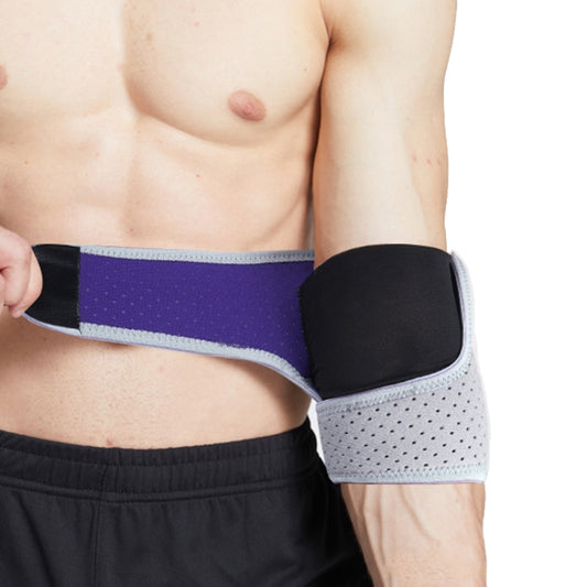 Sweat-absorbent and Breathable Sports Elbow Pads Fitness Arm Joint Warming Sleeves(Gray Purple) - Sports Safety by PMC Jewellery | Online Shopping South Africa | PMC Jewellery | Buy Now Pay Later Mobicred