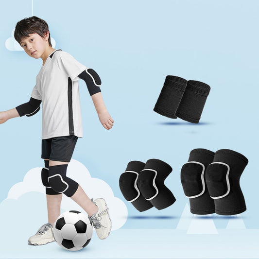 Sponge Children Football Protective Gear Outdoor Sports Equipment, Color: Black 6 In 1(M) - Sports Safety by PMC Jewellery | Online Shopping South Africa | PMC Jewellery | Buy Now Pay Later Mobicred