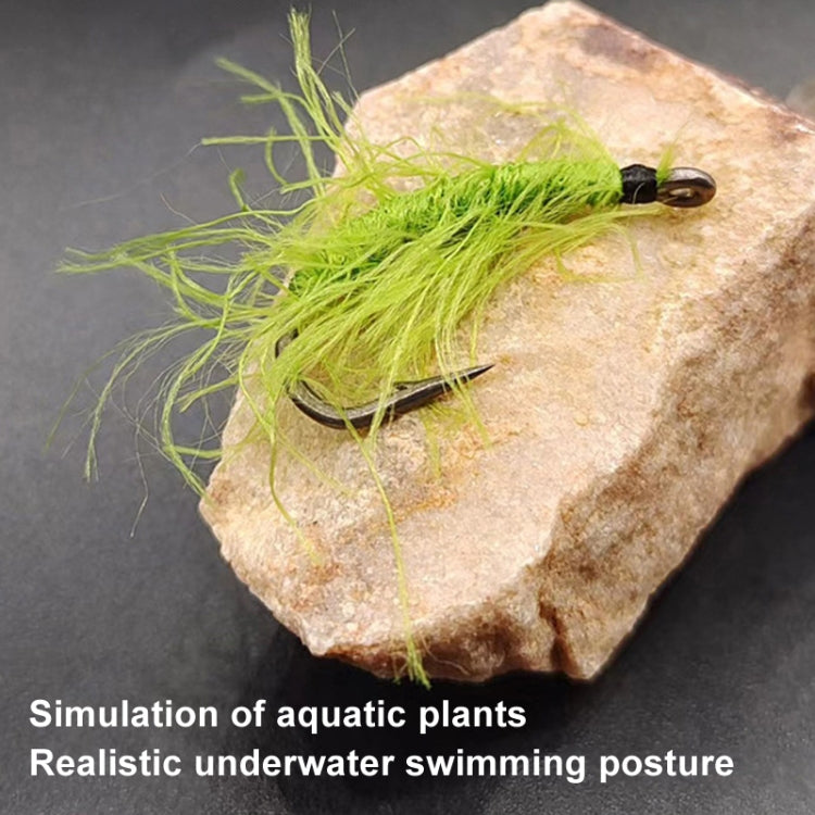 3pcs /Set Cordset Imitation Aquatic Grass Fishing Hooks Grass Hooks(10#) - Fishing Hooks by PMC TechLife | Online Shopping South Africa | PMC TechLife | Buy Now Pay Later Mobicred