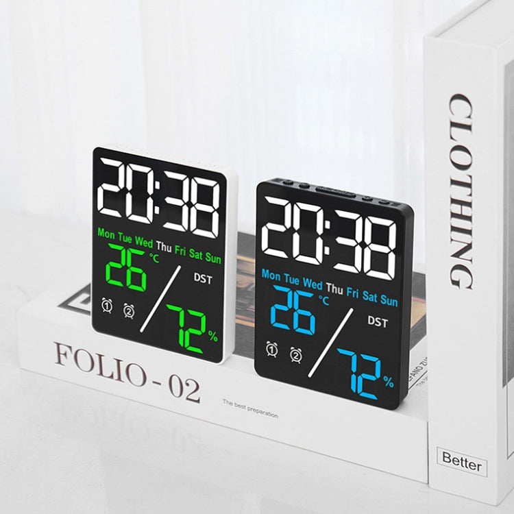 Multifunctional Temperature / Humidity Display Electronic Alarm Clock, Color: Blue Black - Alarm Clocks by PMc TechLife | Online Shopping South Africa | PMc TechLife | Buy Now Pay Later Mobicred