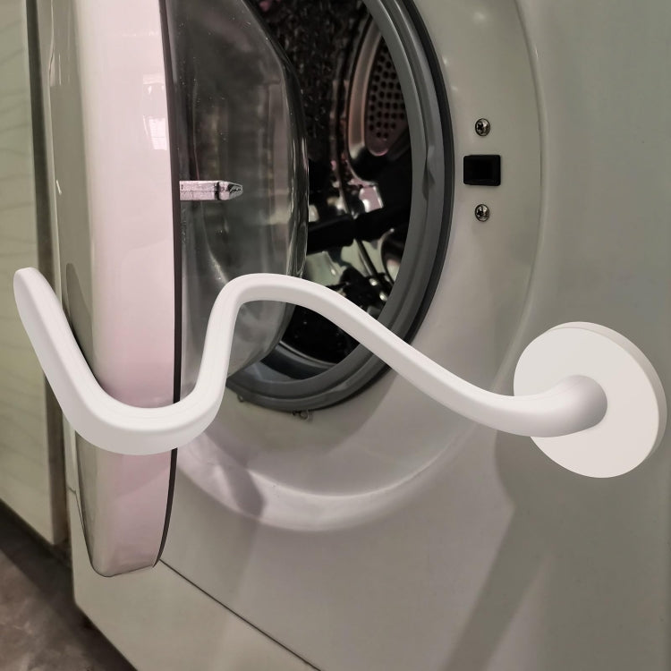 Universal Flexible Magnetic Washing Machine Door Stopper Front Load Washer Door Prop 66mm White - free shipping - PMC TechLife - Order now!