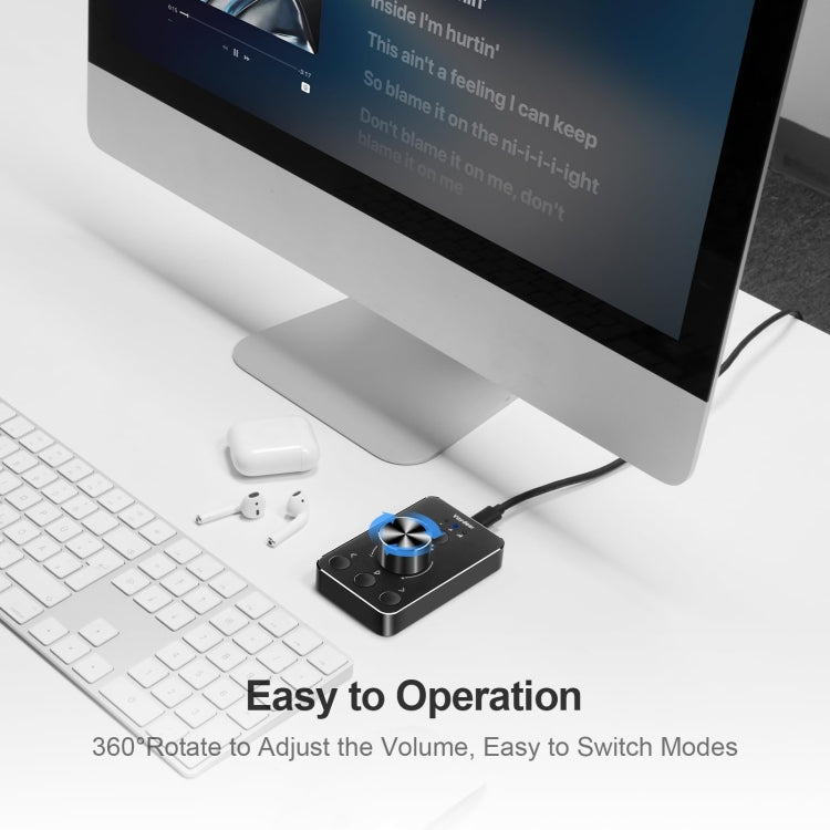 Vaydeer JP2011 USB Computer Volume Adjustment Controller Desktop Multimedia Rotary Button(Type-C) - free shipping - PMC TechLife - Order now!
