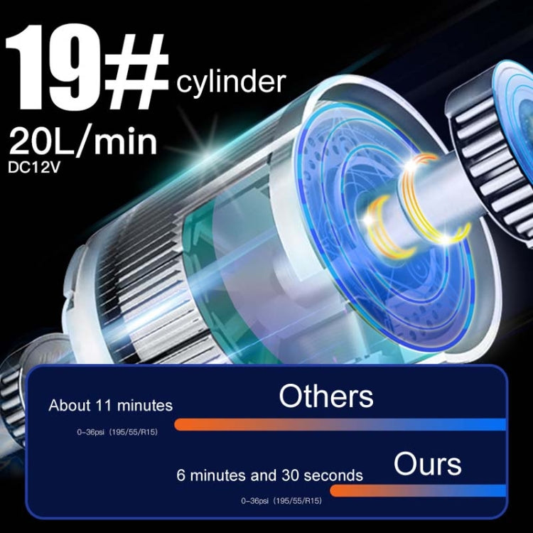 Car Portable Multifunctional Intelligent Digital Display Inflatable Pump(Black) - Inflatable Pump by PMC TechLife | Online Shopping South Africa | PMC TechLife | Buy Now Pay Later Mobicred