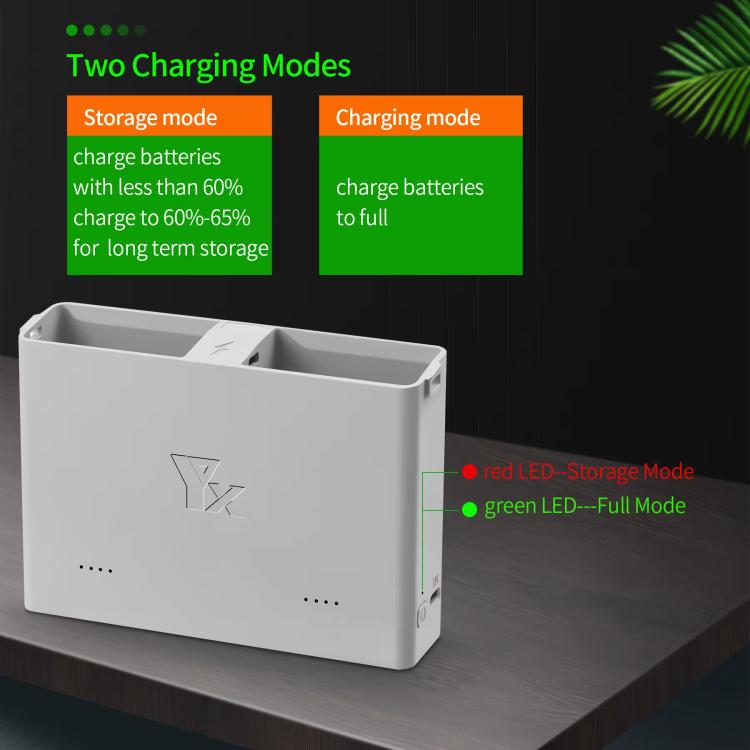 For DJI Mini 4 Pro / Mini 3 Pro / Mini 3 YX  Two-Way Charger Battery Manager(Silver) - free shipping - PMC TechLife - Order now!