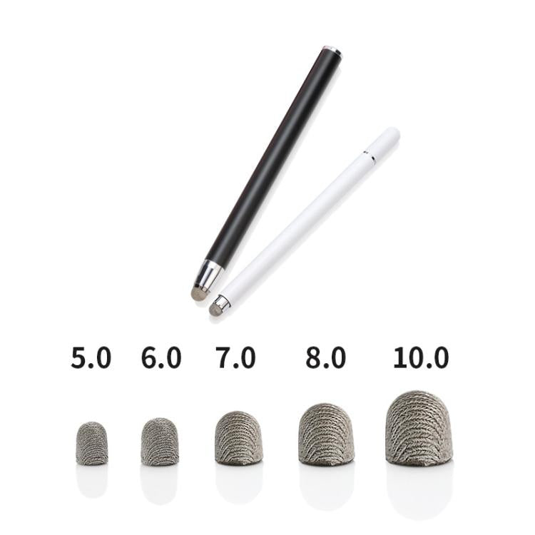 10pcs Silver Fibre Nano Conductive Light Fabric Tip High Sensitivity Capacitive Pen Tip, Spec: 6.0mm - Pencil Accessories by PMc TechLife | Online Shopping South Africa | PMc TechLife | Buy Now Pay Later Mobicred