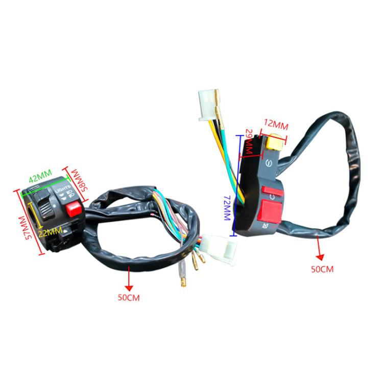 BZKG-ATV Off-Road Motorcycle Modified Accessories Handlebar Combination Switch(Black) - Electrical System by PMC TechLife | Online Shopping South Africa | PMC TechLife | Buy Now Pay Later Mobicred