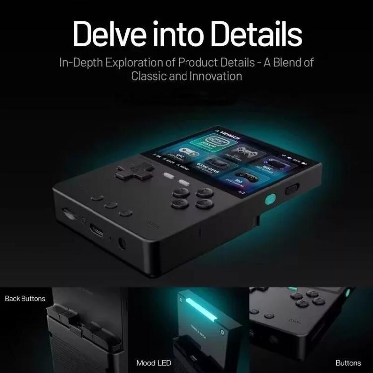 TRIMUI BRICK Open Source Pocket Console Portable Wireless Bluetooth HD Retro Arcade, Size: 128G(Black) - free shipping - PMc TechLife - Order now!
