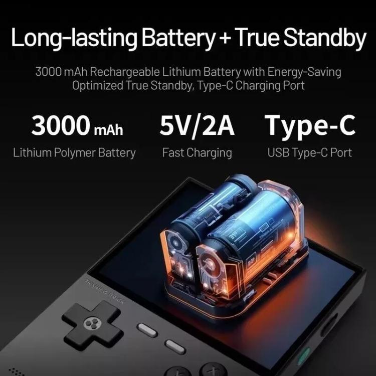 TRIMUI BRICK Open Source Pocket Console Portable Wireless Bluetooth HD Retro Arcade, Size: Standard No Card(White) - free shipping - PMc TechLife - Order now!