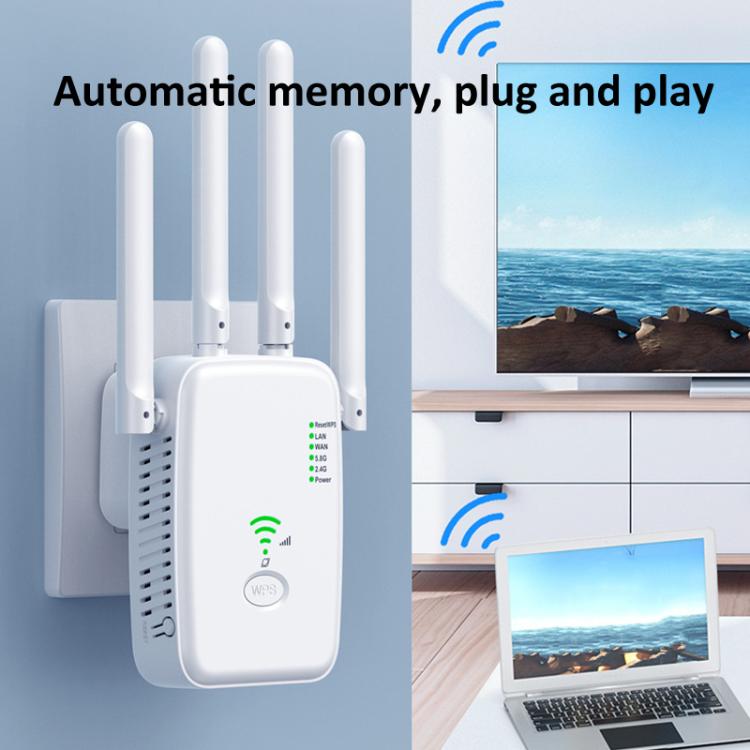 Urant U11 300Mbps 2.4G Wireless Repeater WiFi Signal Amplifier Support WPS Quick Setting UK Plug Black - Broadband Amplifiers by Urant | Online Shopping South Africa | PMC TechLife | Buy Now Pay Later Mobicred