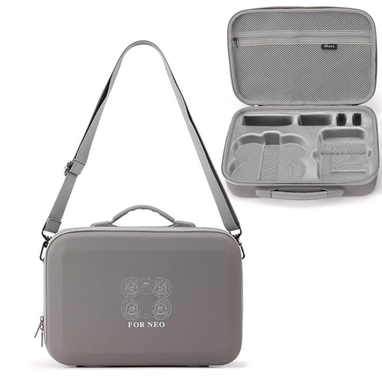 For DJI Neo Fly More Combo BKANO Storage Bag Hard Shell Shoulder Bag(Gray) - free shipping - PMC TechLife - Order now!