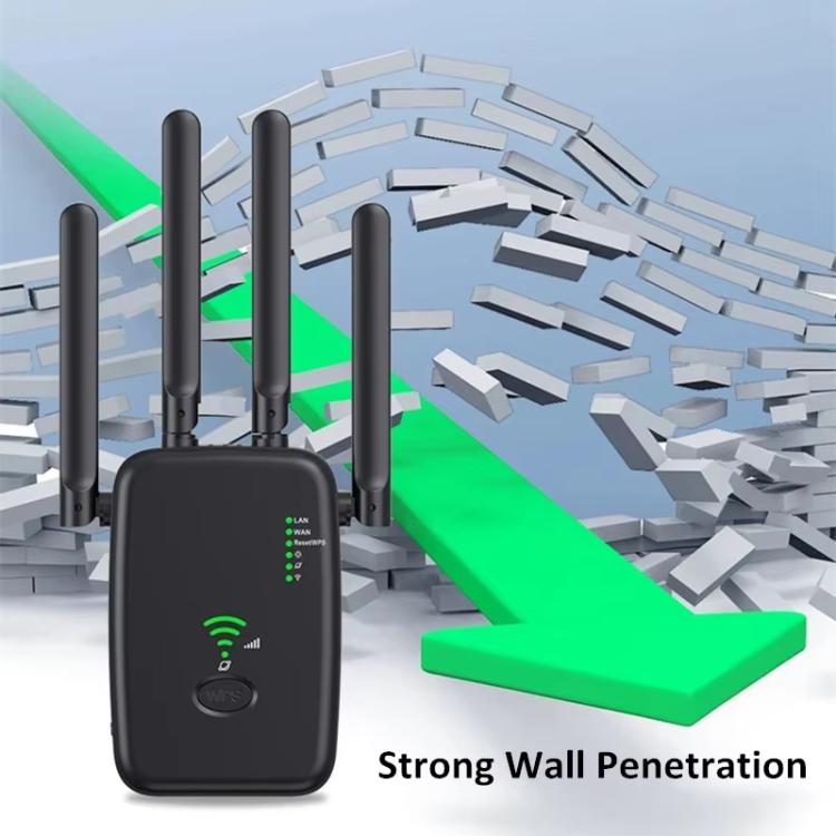 Urant U11 1200Mbps 2.4G&5.8G Wireless Repeater WiFi Signal Amplifier Support WPS Quick Setting UK Plug White - free shipping - PMC TechLife - Order now!