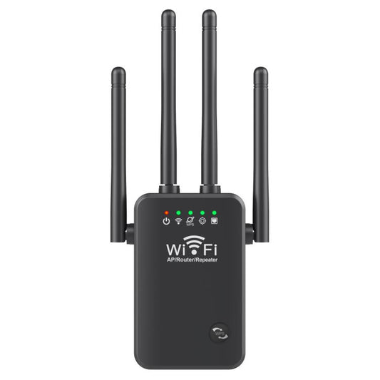 Urant U9 300Mbps 2.4G Wireless Repeater WiFi Signal Amplifier Support WPS Quick Setting US Plug Black - Broadband Amplifiers by Urant | Online Shopping South Africa | PMC Jewellery | Buy Now Pay Later Mobicred