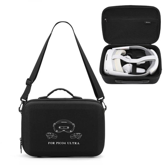 For PICO 4 Ultra BKANO P4U-001 VR Glasses Organizer Handheld Shoulder Bag(Black) - VR Accessories by BKANO | Online Shopping South Africa | PMC Jewellery | Buy Now Pay Later Mobicred