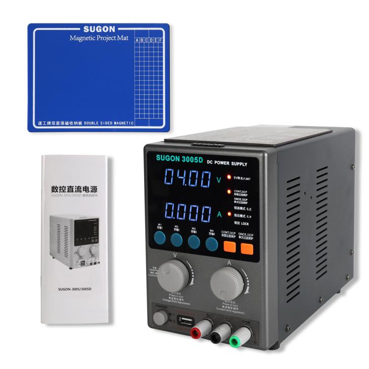 SUGON 3005D 4 Digital Display Power Supply Meter High Power Regulated Power Supply EU Plug - free shipping - PMC TechLife - Order now!