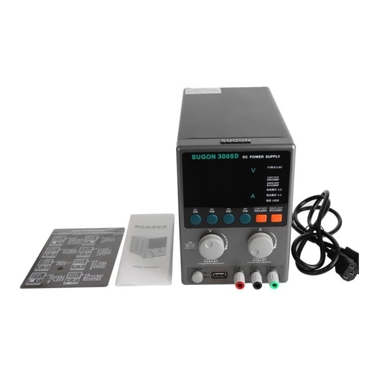 SUGON 3005D 4 Digital Display Power Supply Meter High Power Regulated Power Supply EU Plug - free shipping - PMC TechLife - Order now!
