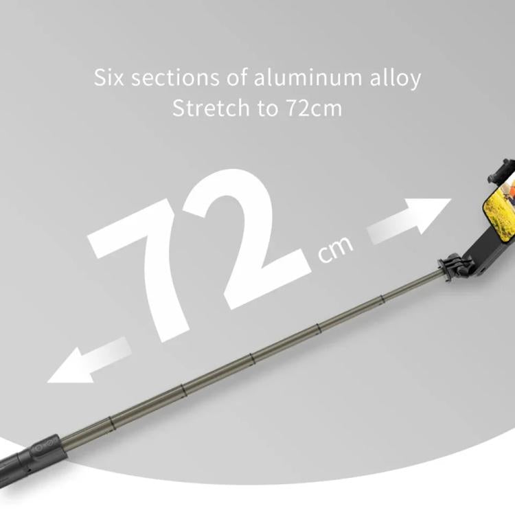 L09 Mini Handheld Folding Anti-shake Stabilizer Bluetooth Beauty Fill Light Selfie Stick(Black) - Selfie Sticks by PMC TechLife | Online Shopping South Africa | PMC TechLife | Buy Now Pay Later Mobicred