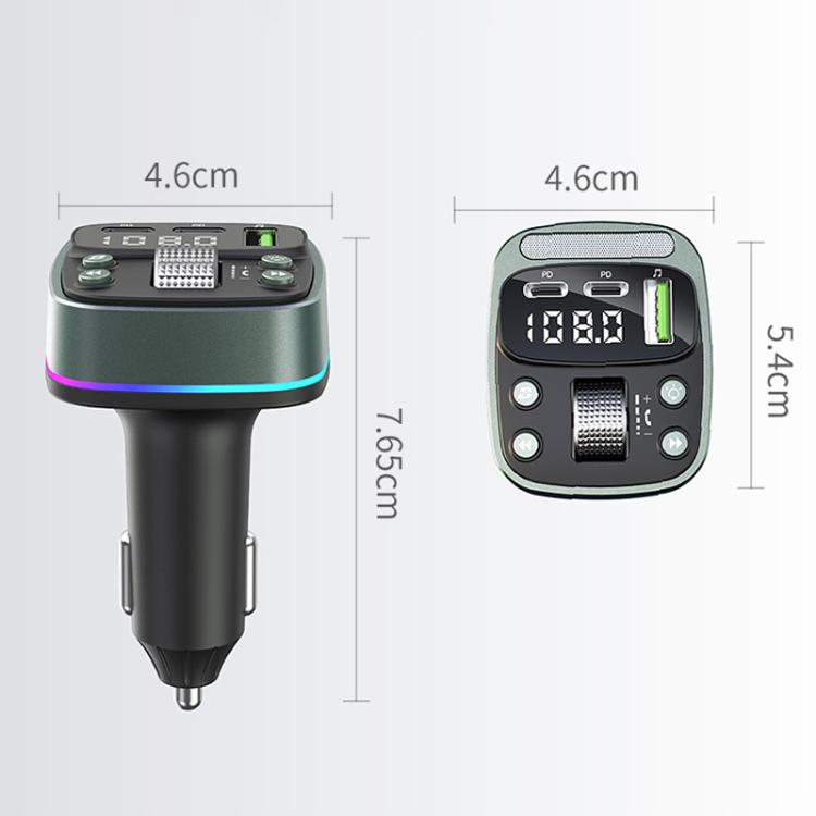 GZ08 Car Voltage Display Fast Charger Subwoofer MP3 Bluetooth Player - Car Charger by PMc TechLife | Online Shopping South Africa | PMc TechLife | Buy Now Pay Later Mobicred