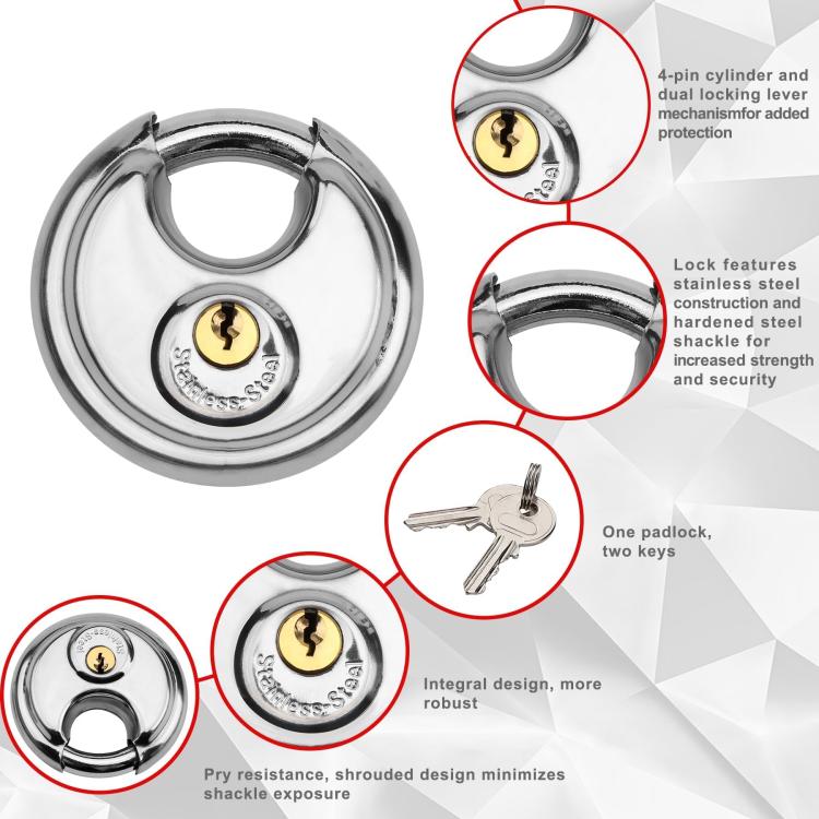 Coupler Gooseneck Hitch Trailer Lock For Heavy Trailer Transporter RV, Color: Silver Without Lock - Towing Bars by PMc TechLife | Online Shopping South Africa | PMc TechLife | Buy Now Pay Later Mobicred