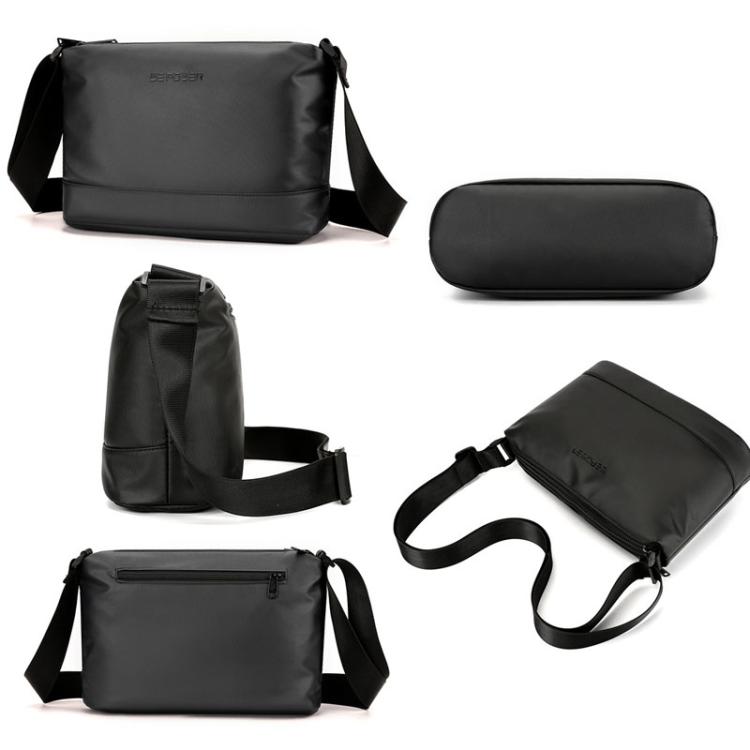 WEPOWER Simple Shoulder Bag For Men Light Casual Commuter Messenger Pack(Black) - Single-shoulder Bags by WEPOWER | Online Shopping South Africa | PMc TechLife | Buy Now Pay Later Mobicred