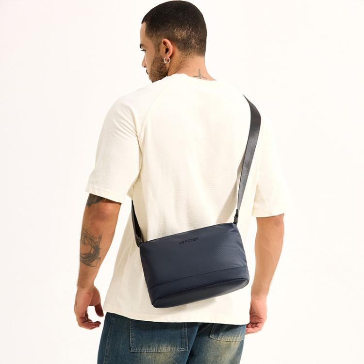 WEPOWER Simple Shoulder Bag For Men Light Casual Commuter Messenger Pack(Black) - Single-shoulder Bags by WEPOWER | Online Shopping South Africa | PMc TechLife | Buy Now Pay Later Mobicred