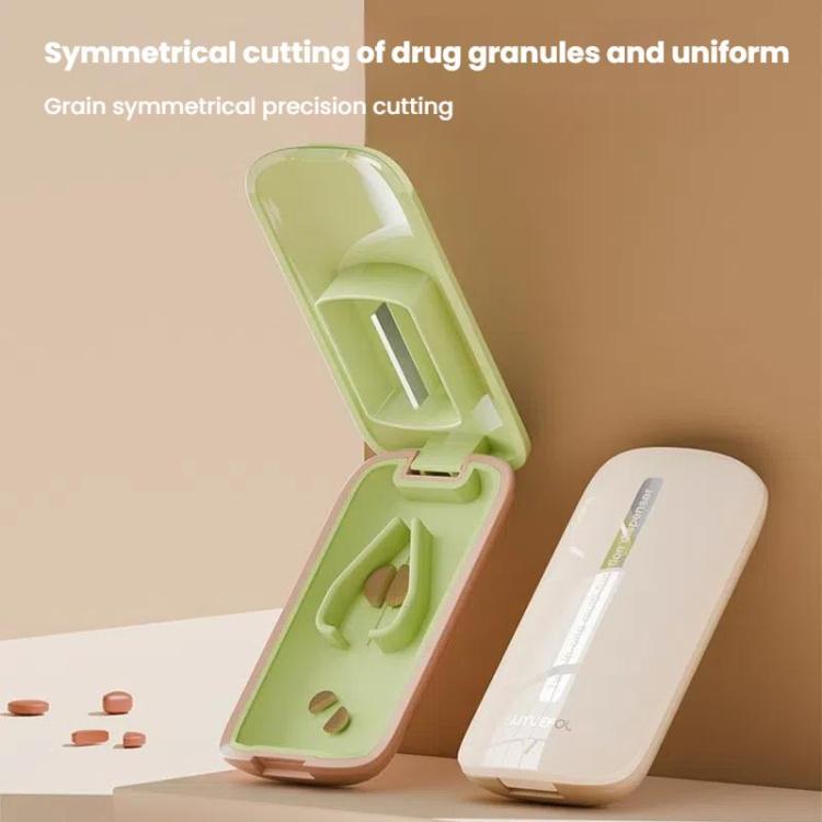 Lightweight Pill Cutter Box Portable Tablet Cutting Dispensing Pill Box(Angel White) - free shipping - PMC TechLife - Order now!
