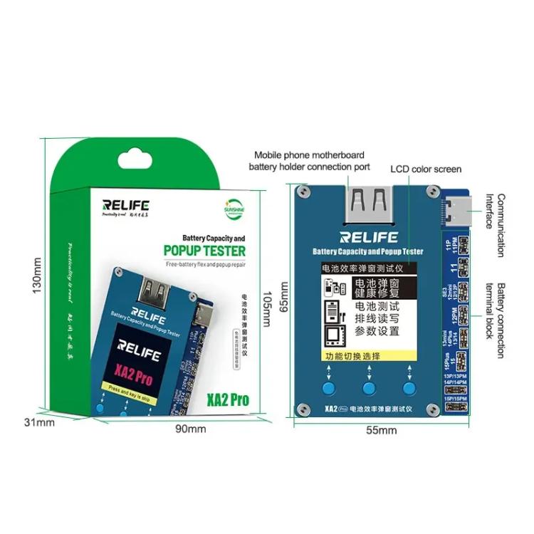 RELIFE XA2 Pro Battery Health Rate Tester No External Cable Battery Efficiency Popup Tester - free shipping - PMC TechLife - Order now!