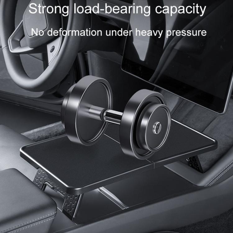 For Tesla Model Y / 3 Car Front Center Control Plate Folding Tray Table(Black) - Stowing Tidying by PMc TechLife | Online Shopping South Africa | PMc TechLife | Buy Now Pay Later Mobicred