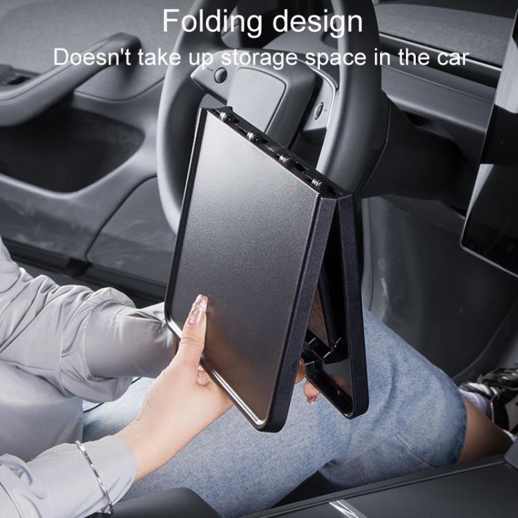 For Tesla Model Y / 3 Car Front Center Control Plate Folding Tray Table(Black) - Stowing Tidying by PMc TechLife | Online Shopping South Africa | PMc TechLife | Buy Now Pay Later Mobicred