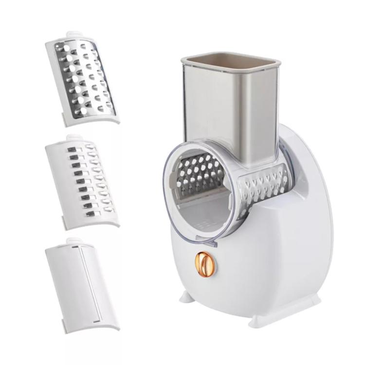 CY-661 3-in-1 Kitchen Multifunctional Roller Electric Vegetable Cutter, Spec: White Wireless Model - Cutter & Peeler by PMc TechLife | Online Shopping South Africa | PMc TechLife | Buy Now Pay Later Mobicred
