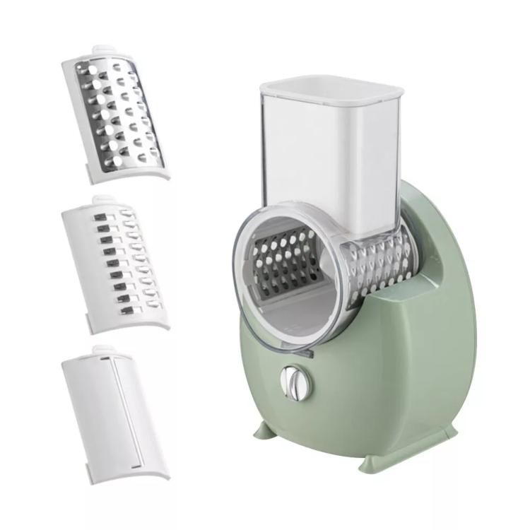CY-661 3-in-1 Kitchen Multifunctional Roller Electric Vegetable Cutter, Spec: Green US Plug - Cutter & Peeler by PMc TechLife | Online Shopping South Africa | PMc TechLife | Buy Now Pay Later Mobicred