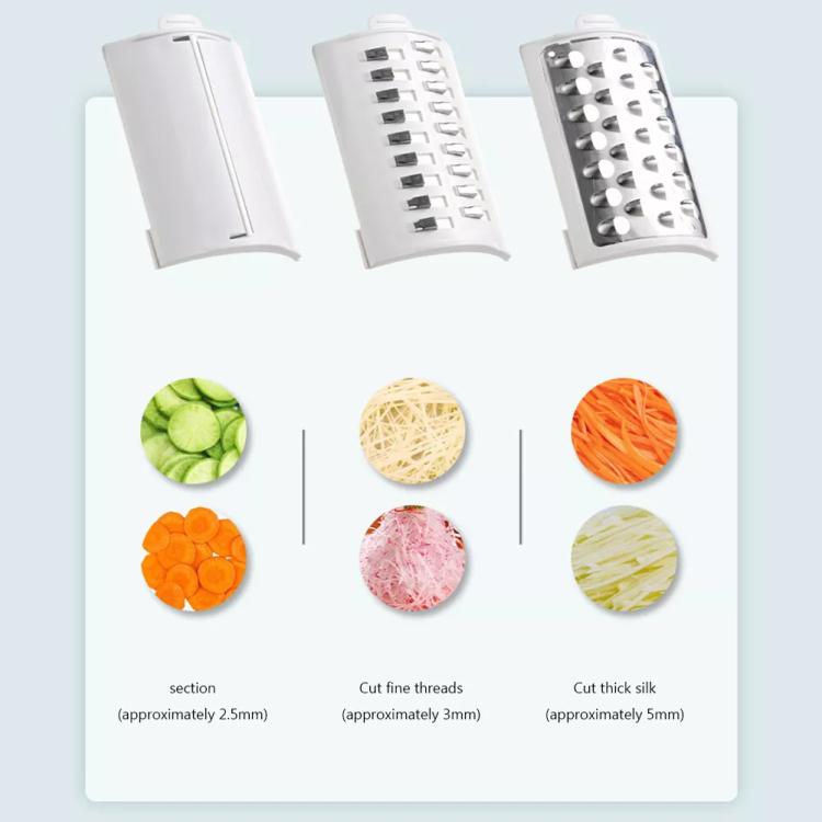 CY-661 3-in-1 Kitchen Multifunctional Roller Electric Vegetable Cutter, Spec: White UK Plug - Cutter & Peeler by PMc TechLife | Online Shopping South Africa | PMc TechLife | Buy Now Pay Later Mobicred