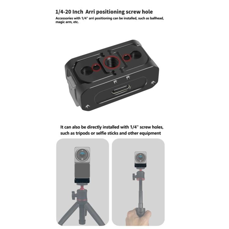 For DJI Osmo Action 2 Camera Magnetic Charging Base with 1/4 Inch & Arri Hole, Spec: Set D - free shipping - PMC TechLife - Order now!
